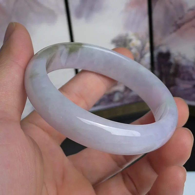 FANGCUIYUAN Glutinous Jade Jadeite Bangles Women's-1