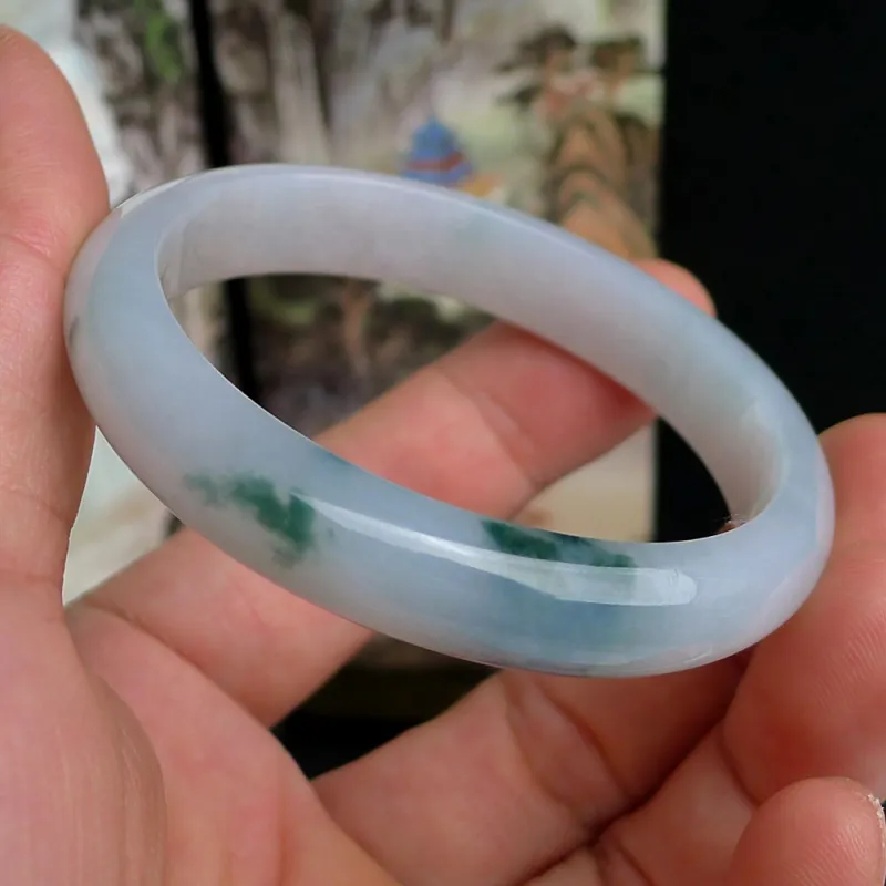 FANGCUIYUAN Glutinous Jade Bangles Women's-2