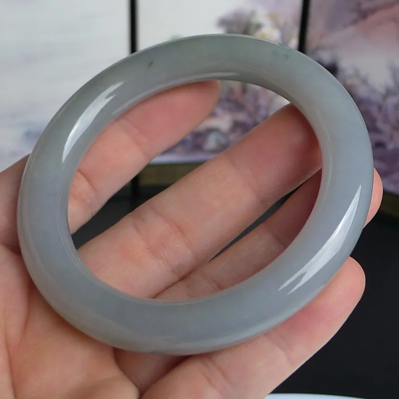 FANGCUIYUAN Glutinous Jade Bangles Women's-3