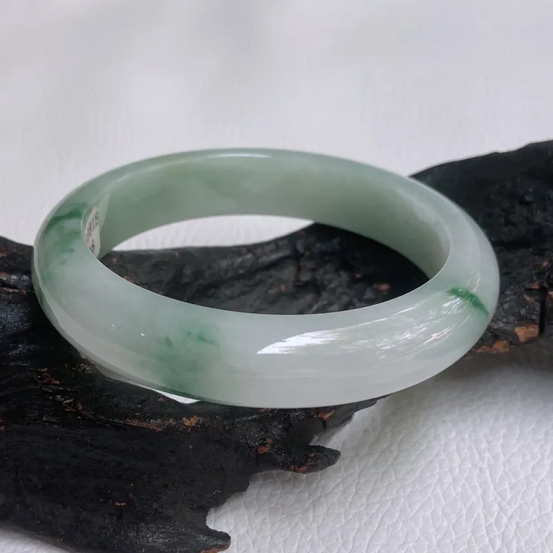 FANGCUIYUAN Glutinous Jade Jadeite Bangles Women's-4