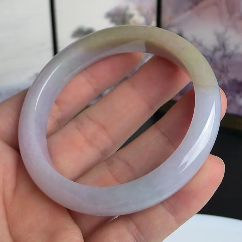 FANGCUIYUAN Glutinous Jade Bangles Women's-2