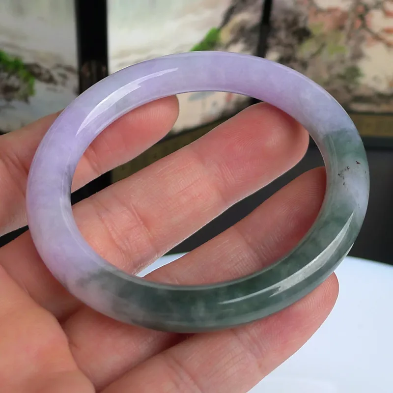 FANGCUIYUAN Glutinous Jade Bangles Women's-3