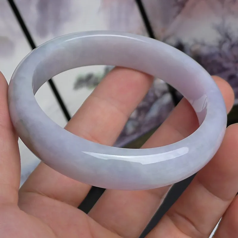 FANGCUIYUAN Glutinous Jade Jadeite Bangles Women's-2