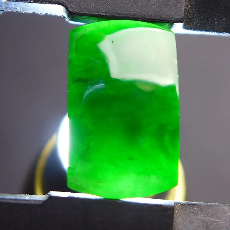 FANGCUIYUAN Glutinous Jade Jadeite Ring Face Unisex-2