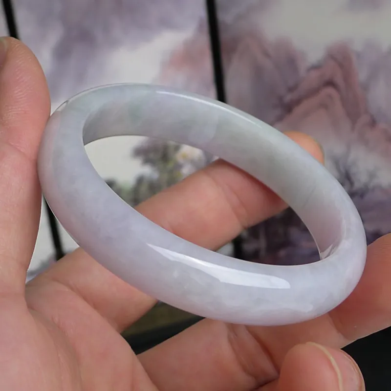 FANGCUIYUAN Glutinous Jade Bangles Women's-2