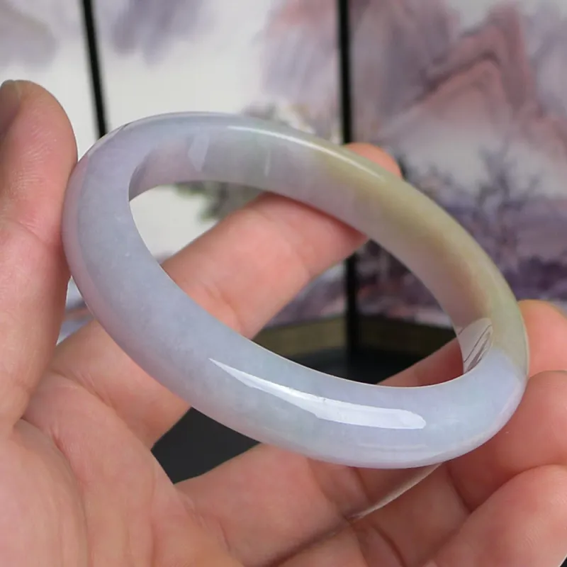 FANGCUIYUAN Glutinous Jade Bangles Women's-3