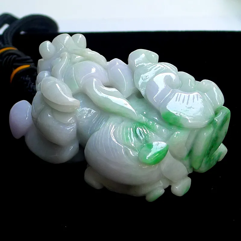 FANGCUIYUAN Glutinous Jade Jadeite Handheld Piece Unisex-4