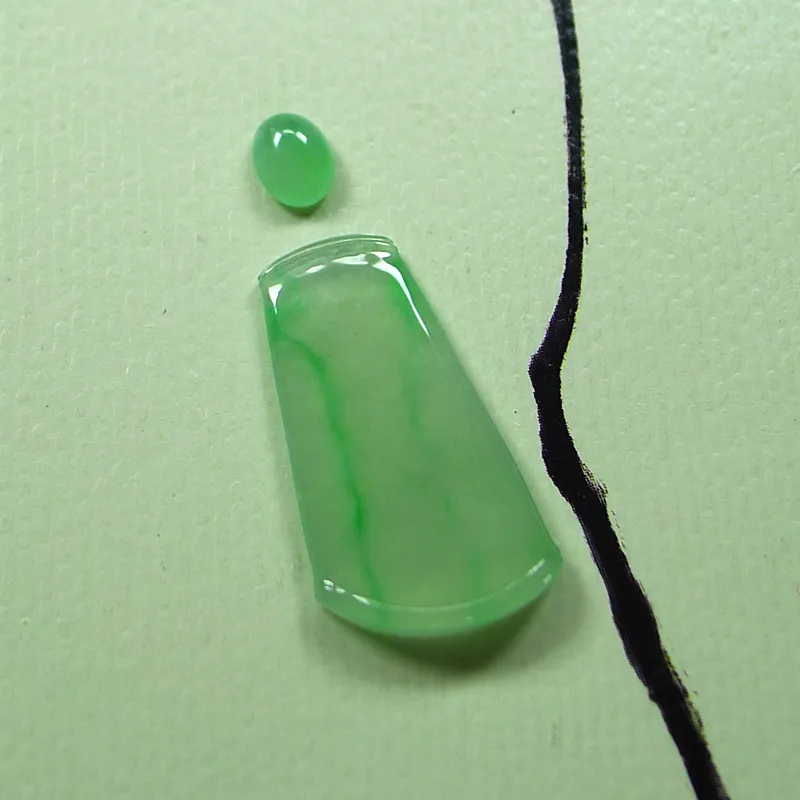 FANGCUIYUAN Glutinous Jade Jadeite Ring Face Unisex-3