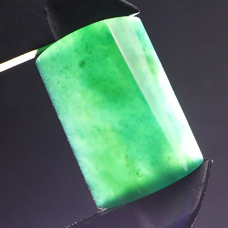 FANGCUIYUAN Glutinous Jade Jadeite Ring Face Unisex-3