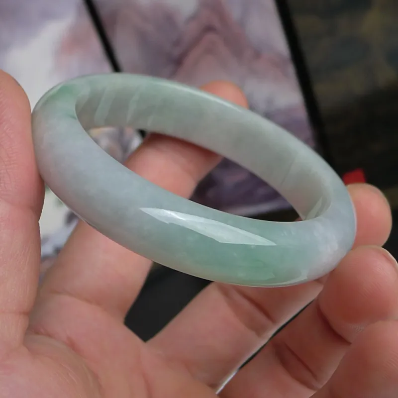 FANGCUIYUAN Glutinous Jade Jadeite Bangles Women's-1