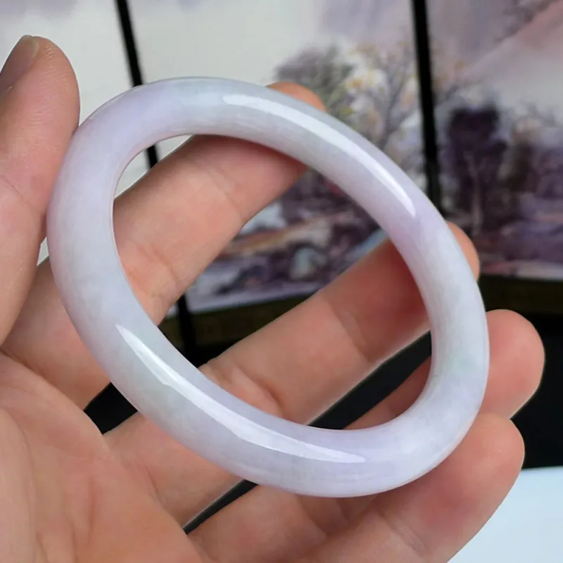 FANGCUIYUAN Glutinous Jade Bangles Women's-4