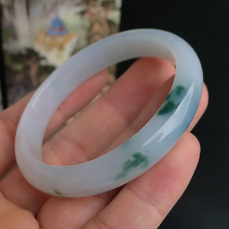 FANGCUIYUAN Glutinous Jade Bangles Women's-1