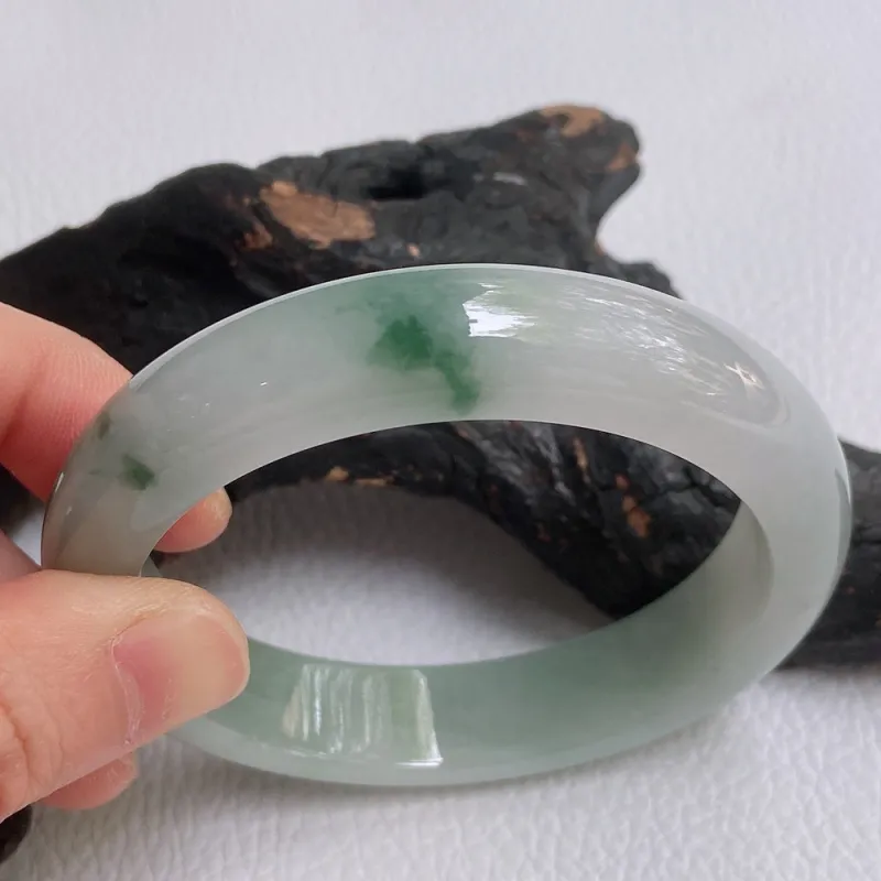 FANGCUIYUAN Glutinous Jade Jadeite Bangles Women's-3