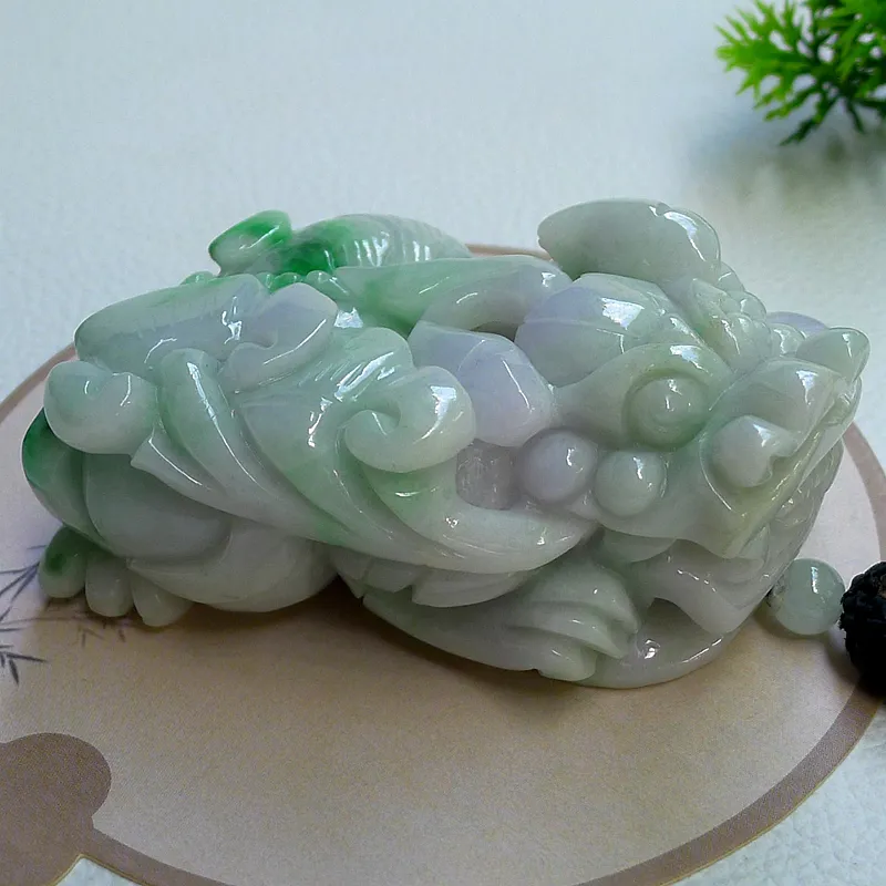 FANGCUIYUAN Glutinous Jade Jadeite Handheld Piece Unisex-2