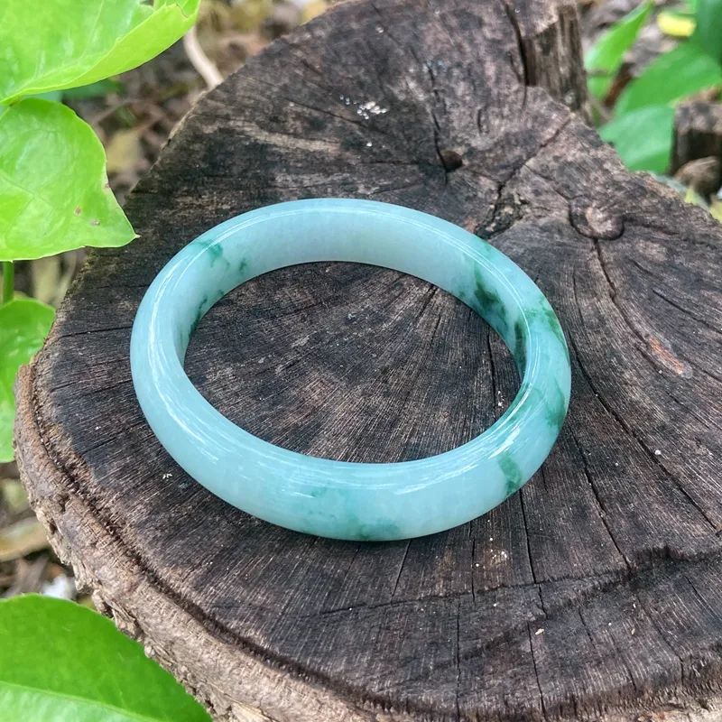 FANGCUIYUAN Glutinous Jade Jadeite Bangles Women's-1