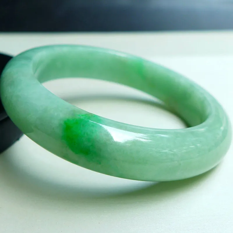 FANGCUIYUAN Glutinous Jade Jadeite Bangles Women's-1