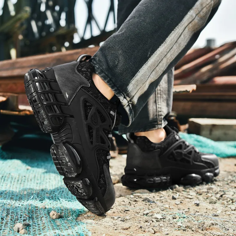 Kuding Slip Resistant Impact Resistant Abrasion Resistant Running Shoes Unisex-5