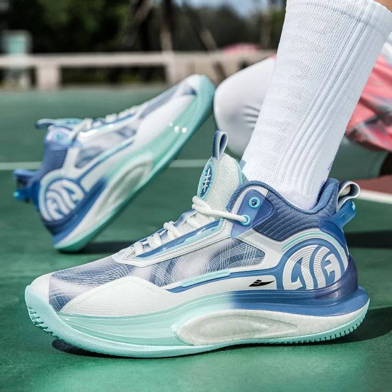 Kuding Cushioned Slip-Resistant Abrasion-Resistant Low-Top Basketball Shoes Men's-1