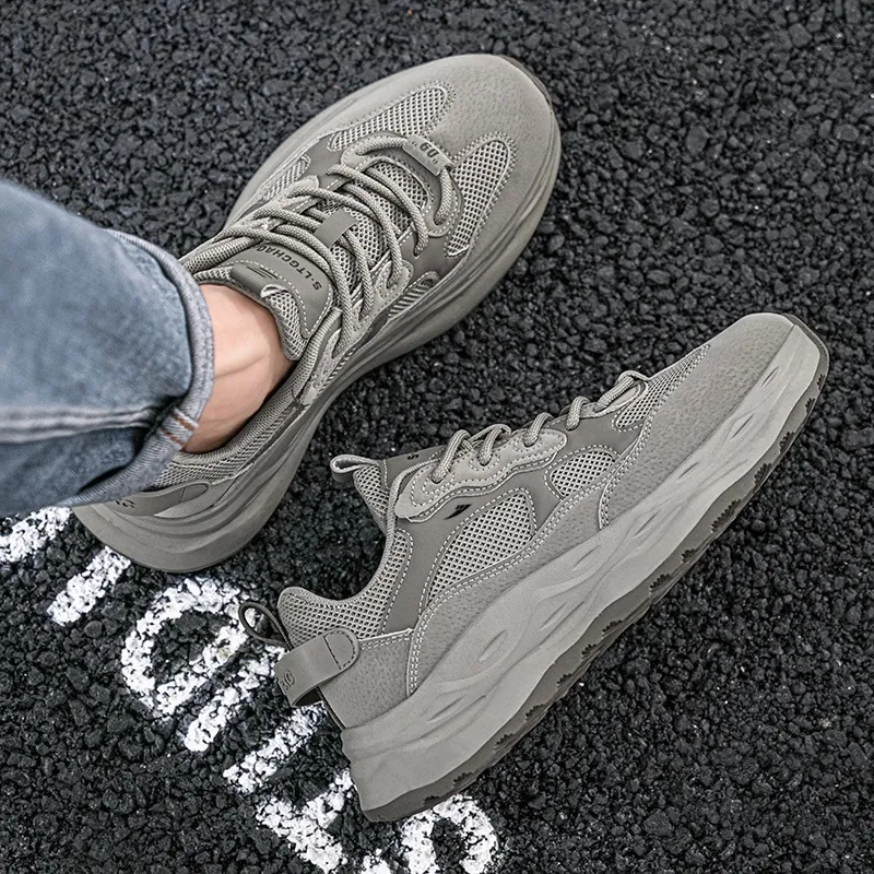 Kuding Wear Resistant Slip Resistant Breathable Moisture Wicking Low Top Casual Shoes Men's-4