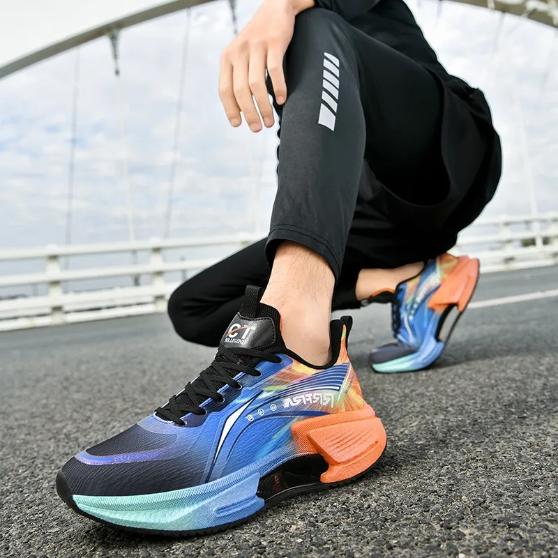 Kuding Cushioning, Slip Resistant, Abrasion Resistant, Breathable, Moisture Wicking Low Top Running Shoes Unisex-13