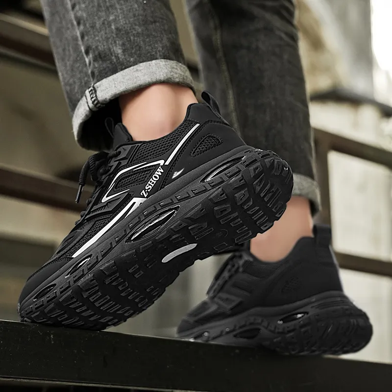 Kuding Cushioning, Slip Resistant, Abrasion Resistant, Height Increasing Chunky Sneakers Unisex-5