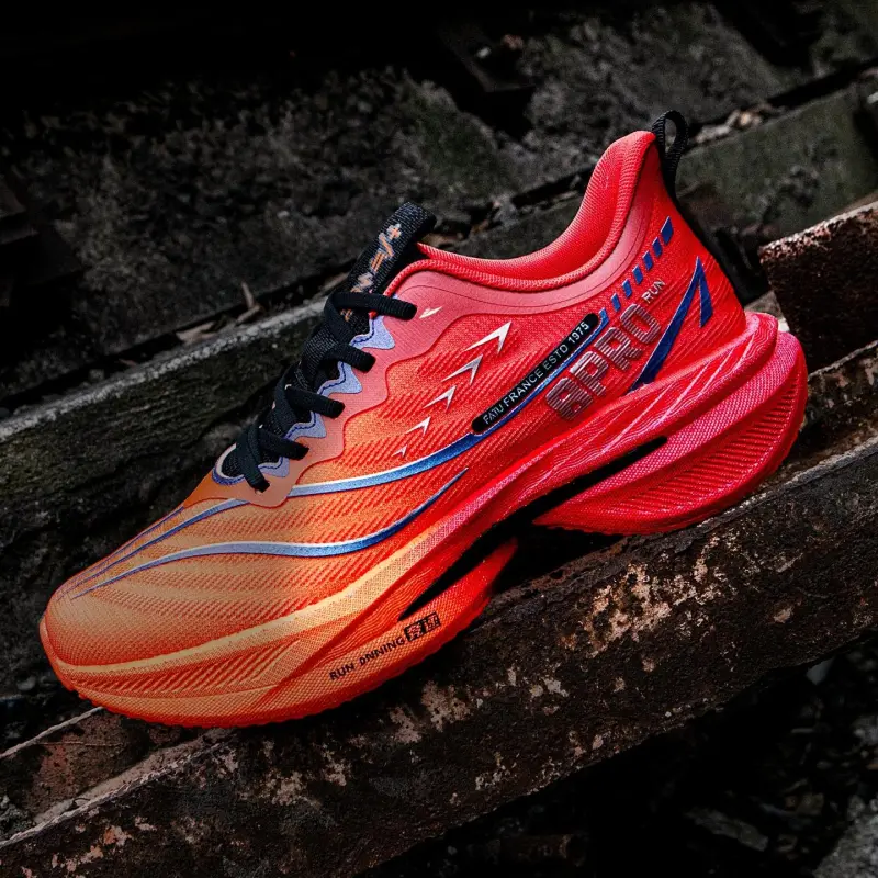 Kuding Cushioning Anti Slip Wear Resistant Breathable Moisture Wicking Running Shoes Unisex Flint-4