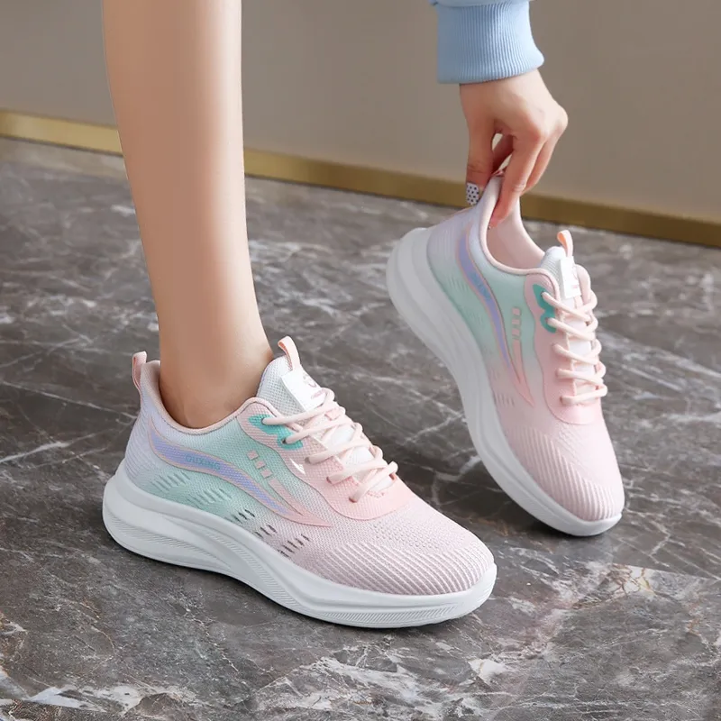Kuding Shock Absorbing, Non Slip, Wear Resistant, Breathable And Lightweight Low Top Running Shoes Women's-3