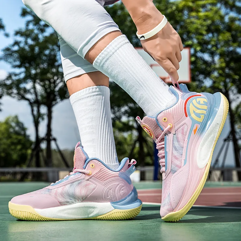 Kuding Cushioned Slip-Resistant Abrasion-Resistant Low-Top Basketball Shoes Men's-11