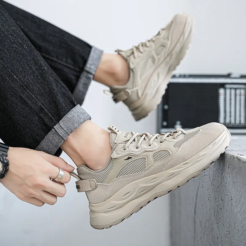 Kuding Wear Resistant Slip Resistant Breathable Moisture Wicking Low Top Casual Shoes Men's-12