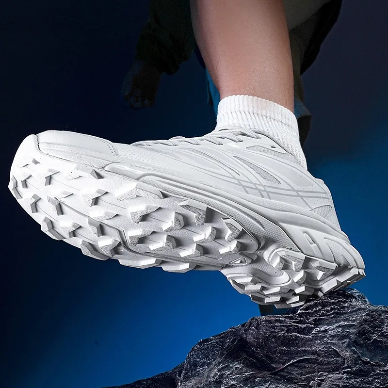 Kuding Running Shoes Unisex Low Top Black/Gray/White-19