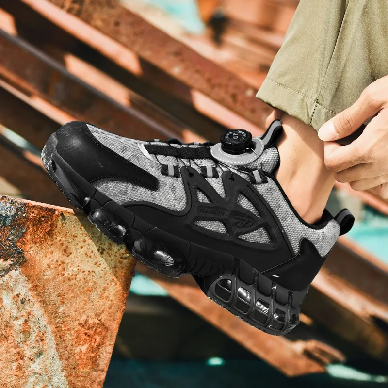 Kuding Slip Resistant Impact Resistant Abrasion Resistant Running Shoes Unisex-9