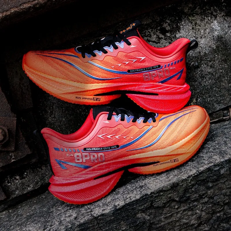 Kuding Cushioning Anti Slip Wear Resistant Breathable Moisture Wicking Running Shoes Unisex Flint-1