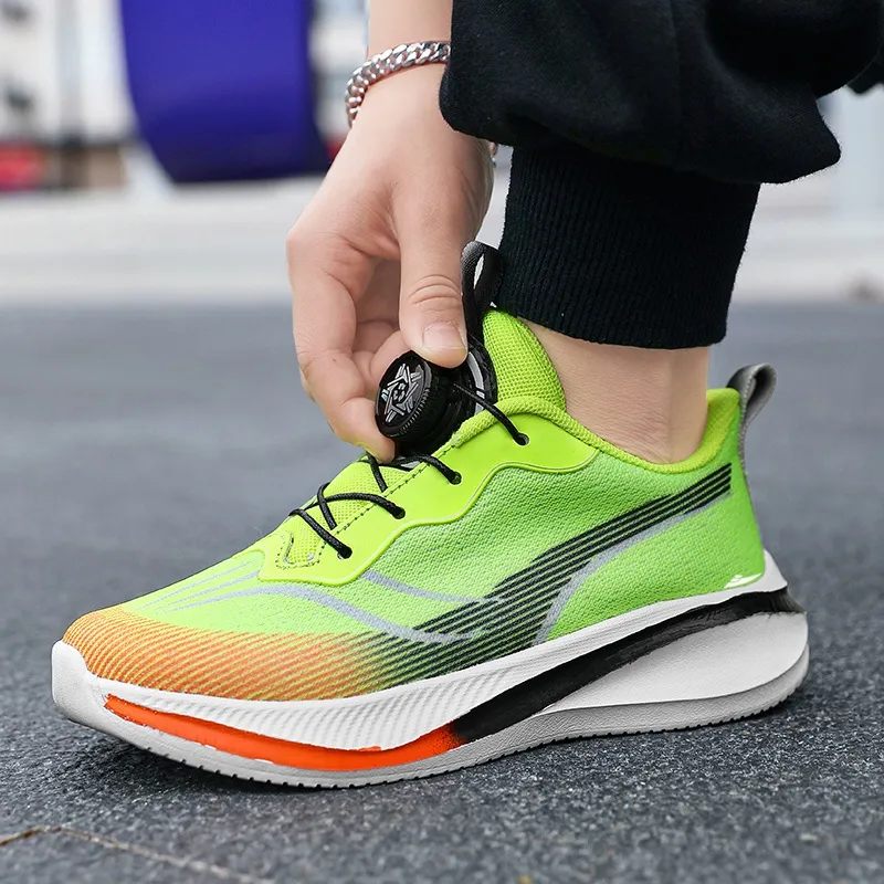 Kuding Cushioning Slip Resistant Low Top Running Shoes Men's-9