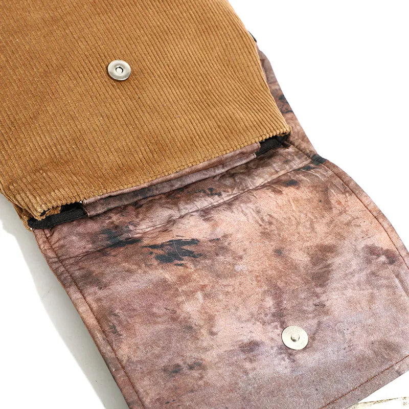 Everthames Corduroy With Additional Fabric Backpack Regular Women's Brown-5