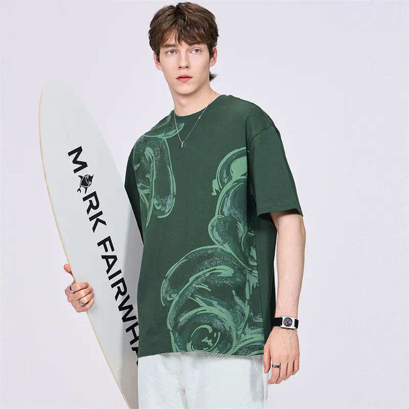 FAIRWHALE T Shirt Men's Dark Green-2