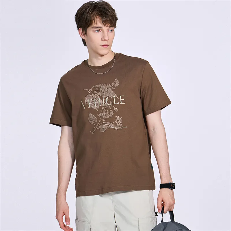 FAIRWHALE T Shirt Men's Brown 306-1