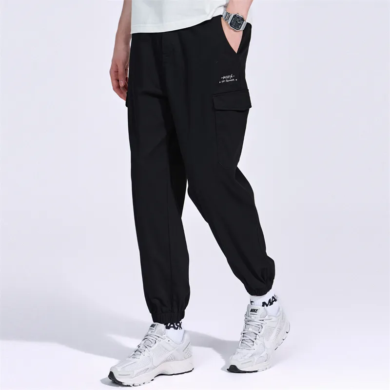 FAIRWHALE Casual Pants Men's Black-2