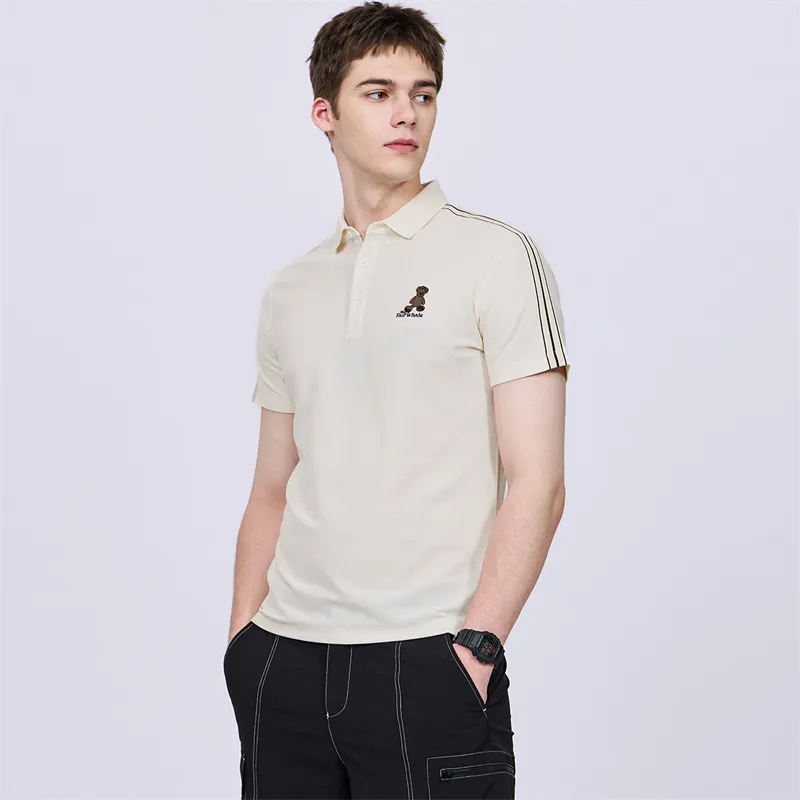 FAIRWHALE Polo Shirts Unisex Ecru-3