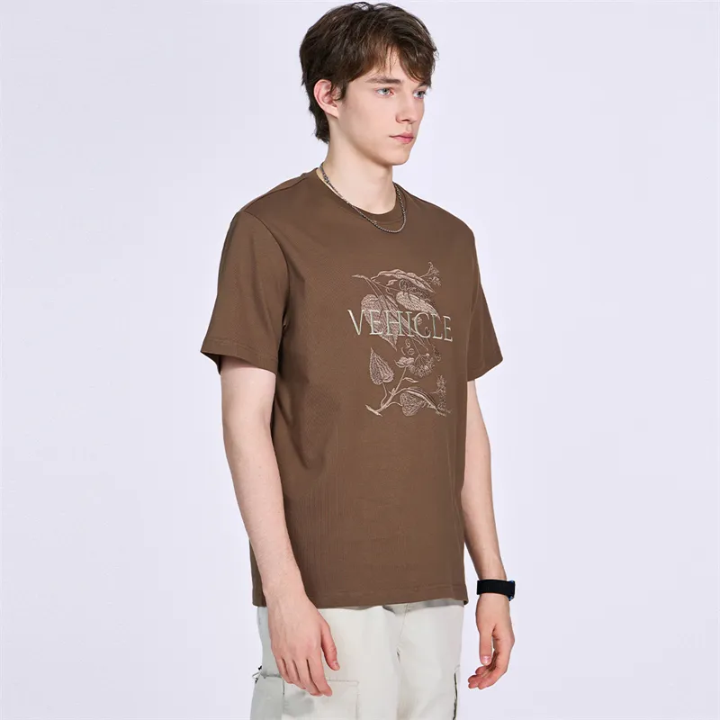 FAIRWHALE T Shirt Men's Brown 306-4