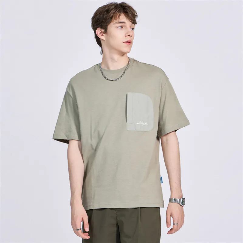 FAIRWHALE T Shirt Men's Gray Green-4