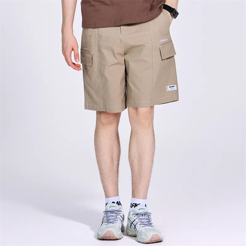 FAIRWHALE Casual Shorts Men Khaki-2