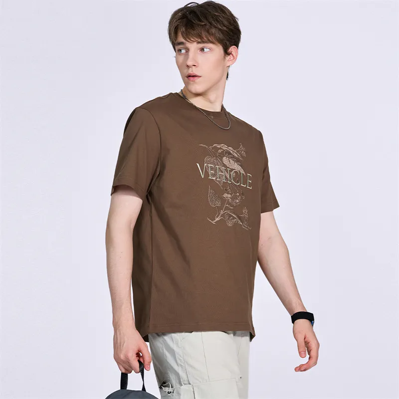 FAIRWHALE T Shirt Men's Brown 306-2