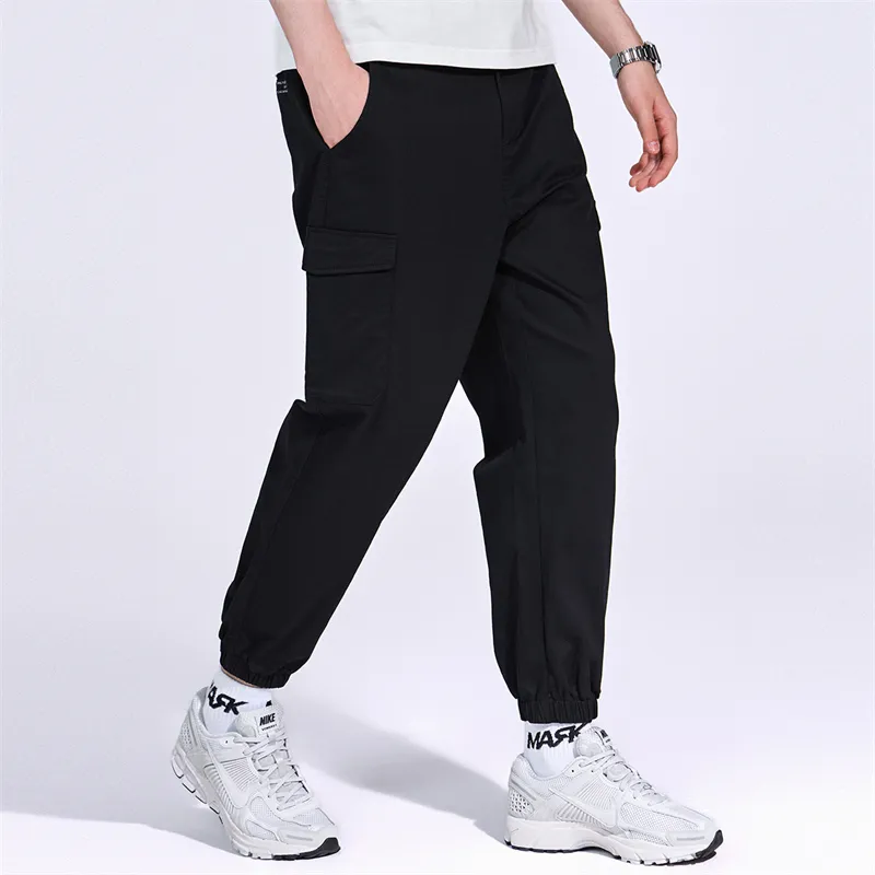 FAIRWHALE Casual Pants Men's Black-4
