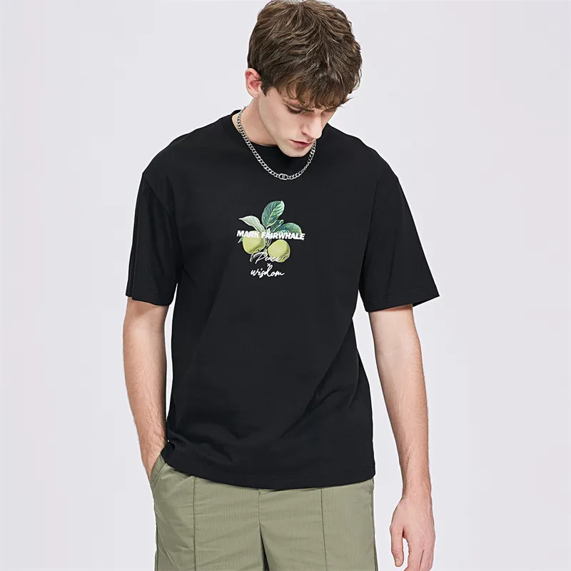 FAIRWHALE T Shirts Men Black-5