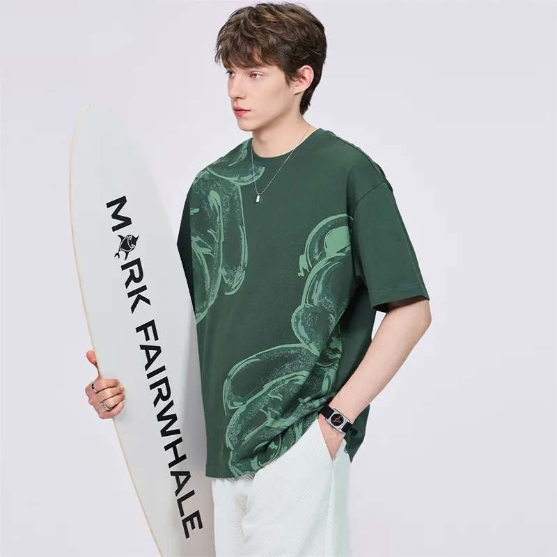 FAIRWHALE T Shirt Men's Dark Green-4