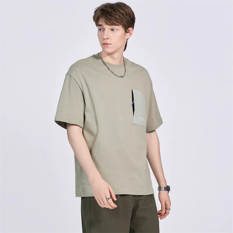 FAIRWHALE T Shirt Men's Gray Green-1