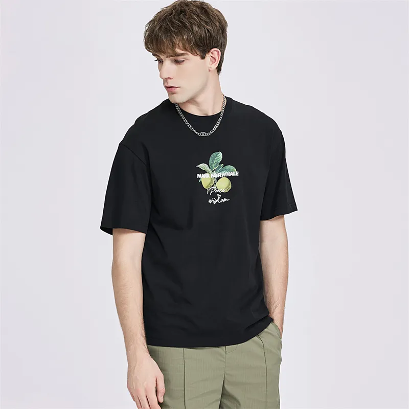 FAIRWHALE T Shirts Men Black-4