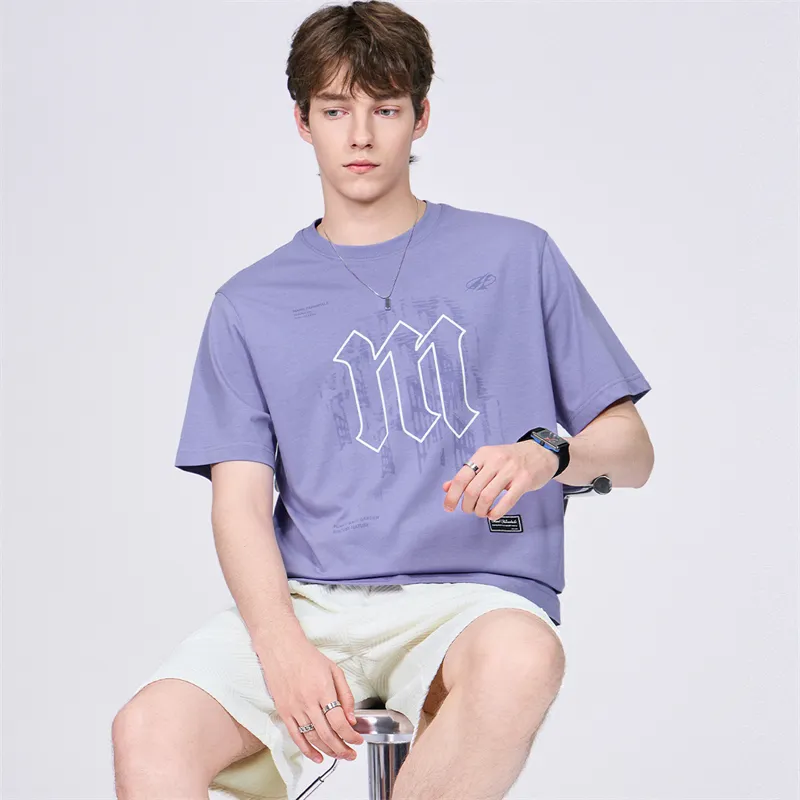 FAIRWHALE T Shirt Men's Purple 503-5