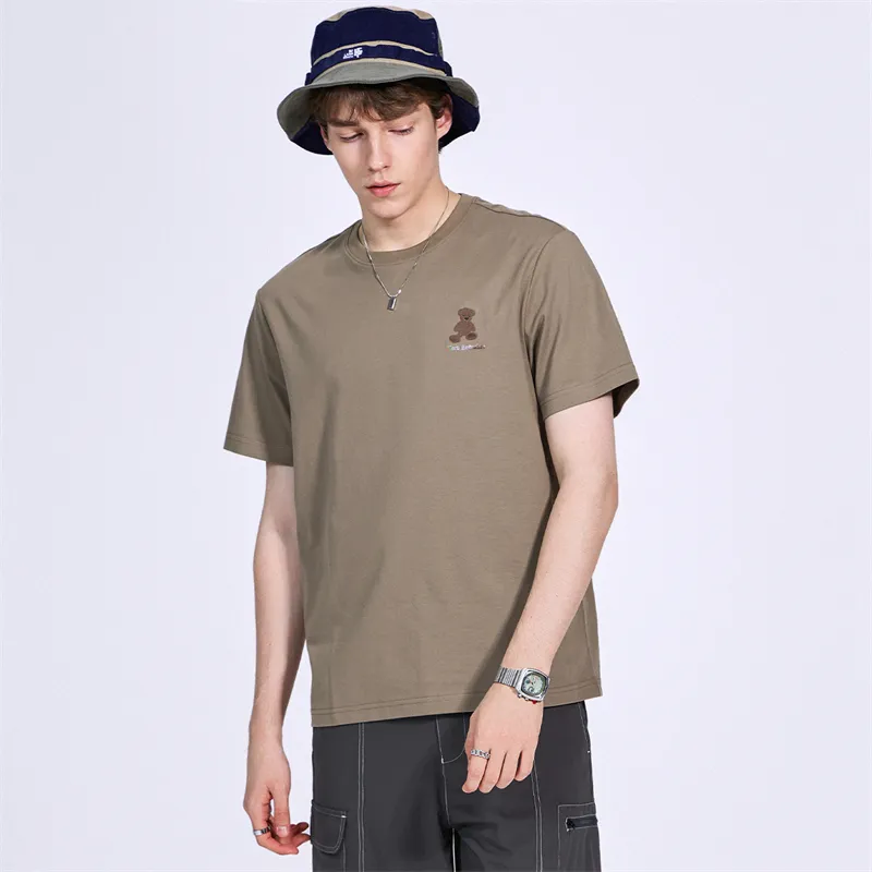 FAIRWHALE T Shirt Men's Khaki 701-5