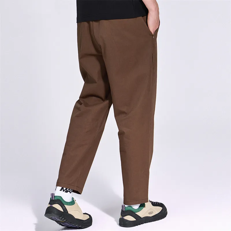 FAIRWHALE Casual Pants Men's Dark Brown-4